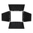 LDR Luci Della Ribalta Rima 4-Leaf Barn Door Black - Main View