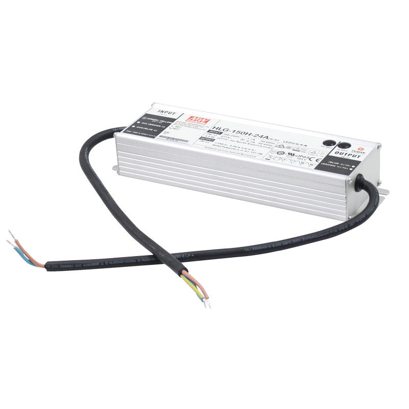 LEDJ Visio Meanwell IP65 HLG-150H-24A 150W 24V DC Power Supply/Driver - Main View