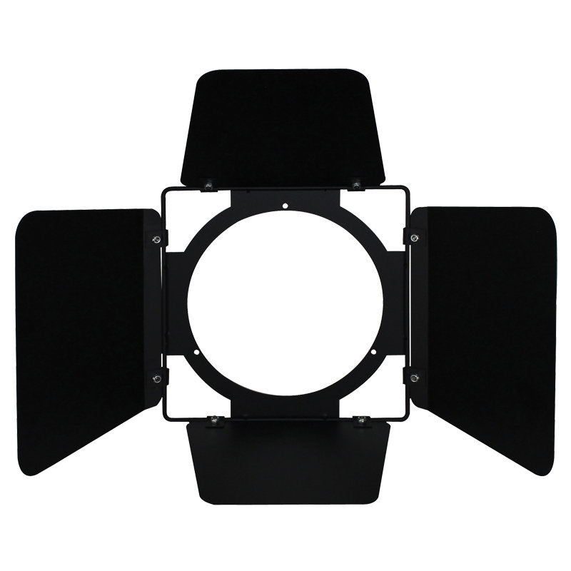 LEDJ 150W COB Par/100W UV COB Flood Barn Door - Back Panel and Connections