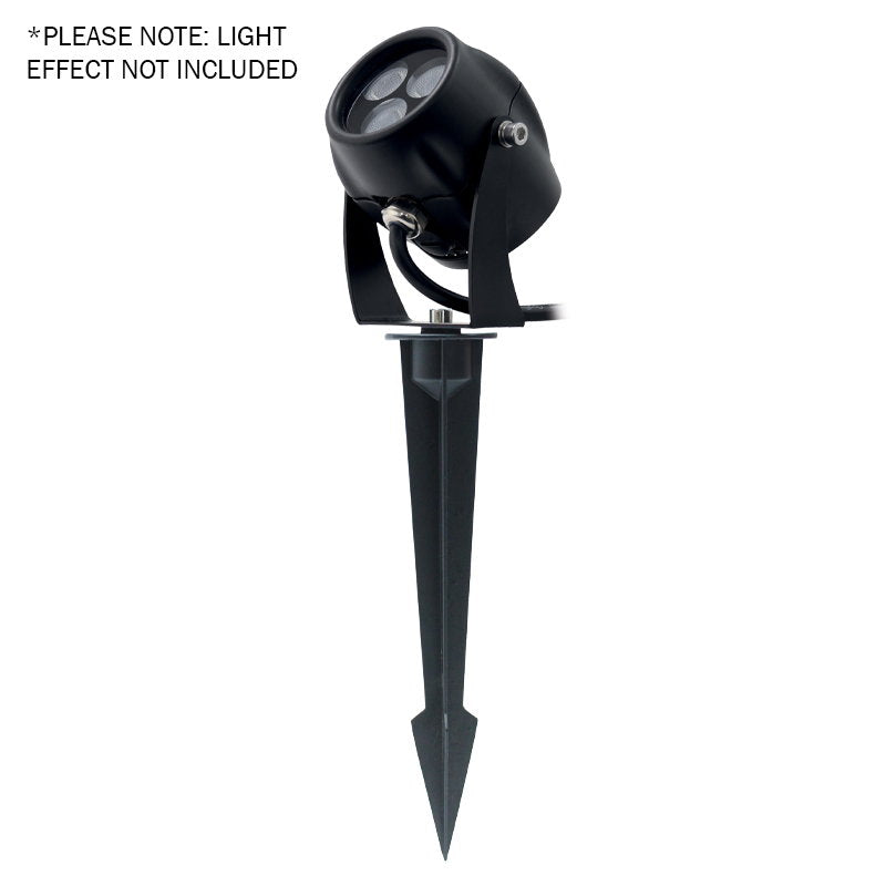 LEDJ Aluminium Garden Light Ground Spike - Back Panel and Connections