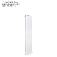 LEDJ White 1.5m Tri Truss Sleeve/Sock - Back Panel and Connections