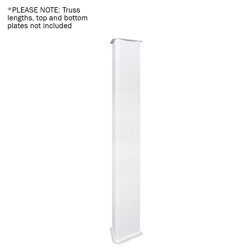LEDJ White 2.0m Tri Truss Sleeve/Sock - Back Panel and Connections