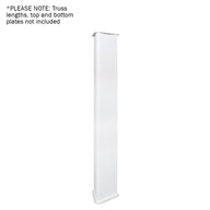 LEDJ White 2.0m Tri Truss Sleeve/Sock - Back Panel and Connections