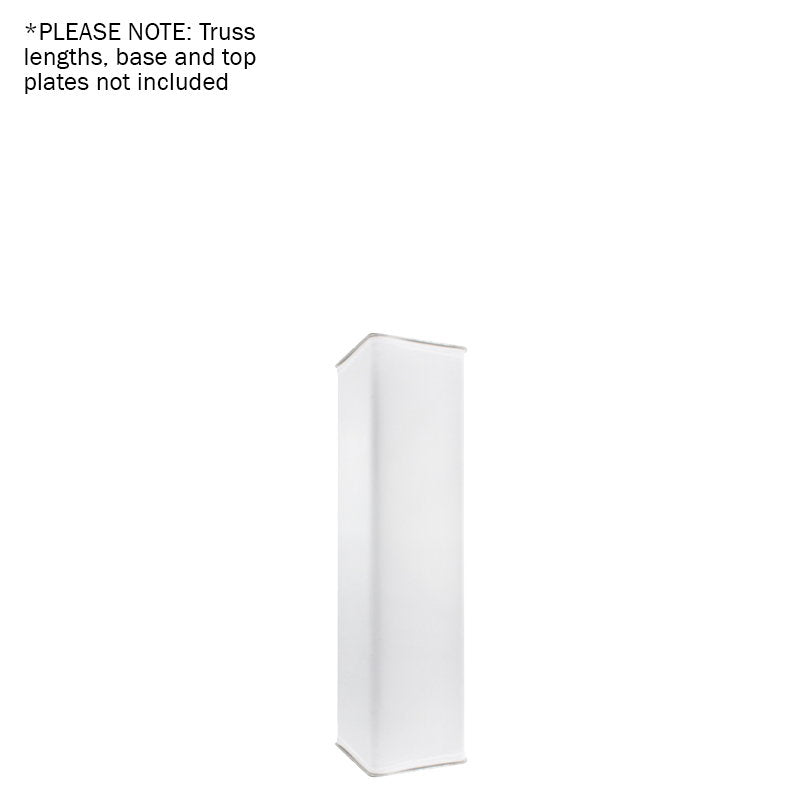 LEDJ White 1.0m Quad Truss Sleeve/Sock - Back Panel and Connections