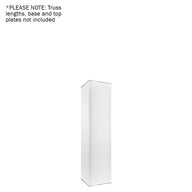 LEDJ White 1.0m Quad Truss Sleeve/Sock - Back Panel and Connections