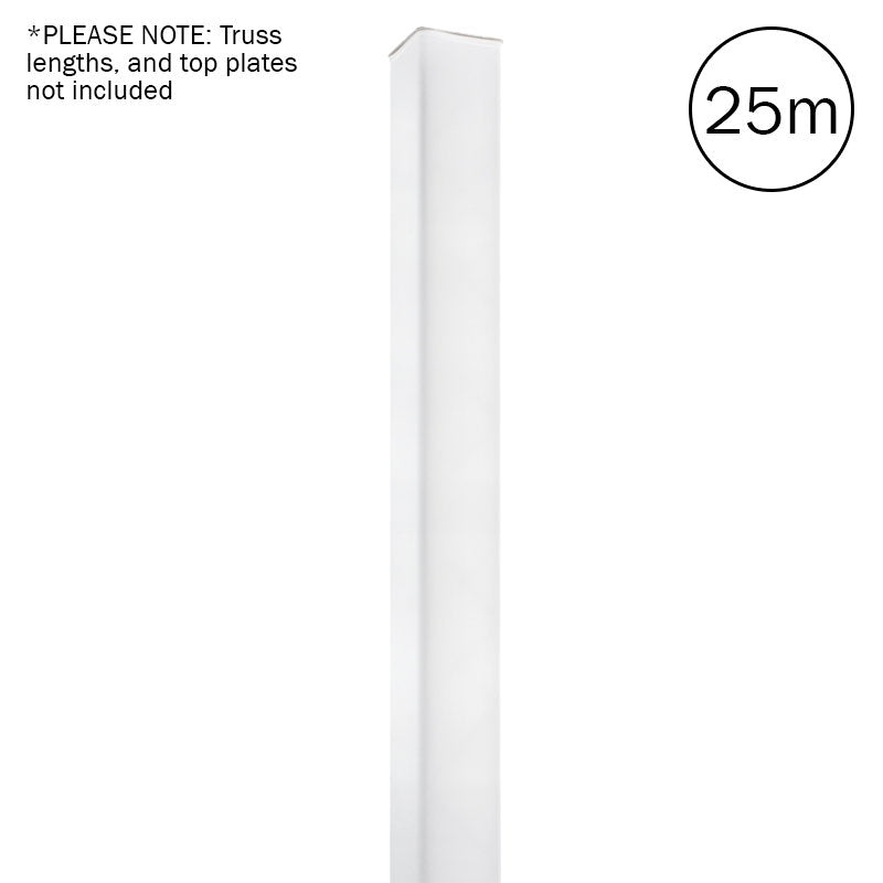 LEDJ White 25.0m Quad Truss Sleeve/Sock - Back Panel and Connections