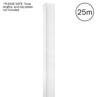 LEDJ White 25.0m Quad Truss Sleeve/Sock - Back Panel and Connections