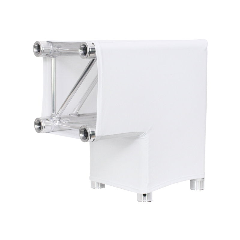 LEDJ White 2 Way 90 Degree Corner Quad Truss Sleeve/Sock - Main View