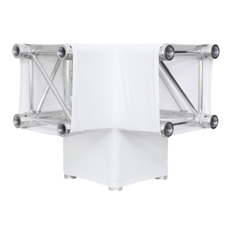 LEDJ White 3 Way 90 Degree Corner Quad Truss Sleeve/Sock - Main View