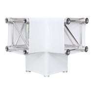 LEDJ White 3 Way 90 Degree Corner Quad Truss Sleeve/Sock - Main View