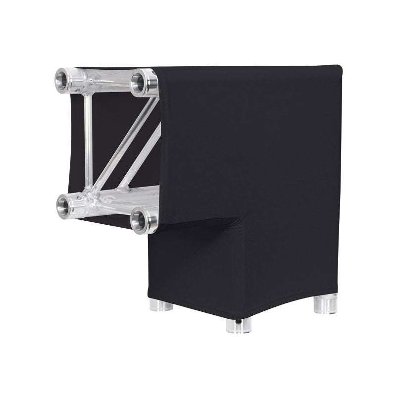 LEDJ Black 2 Way 90 Degree Corner Quad Truss Sleeve/Sock - Main View