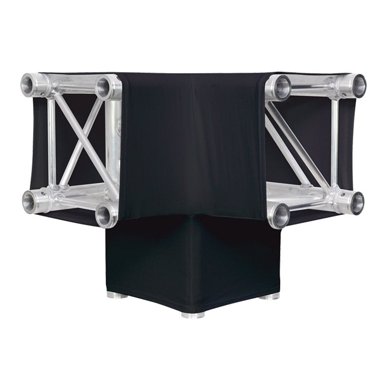 LEDJ Black 3 Way 90 Degree Corner Quad Truss Sleeve/Sock - Alternate View 1