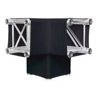 LEDJ Black 3 Way 90 Degree Corner Quad Truss Sleeve/Sock - Alternate View 1