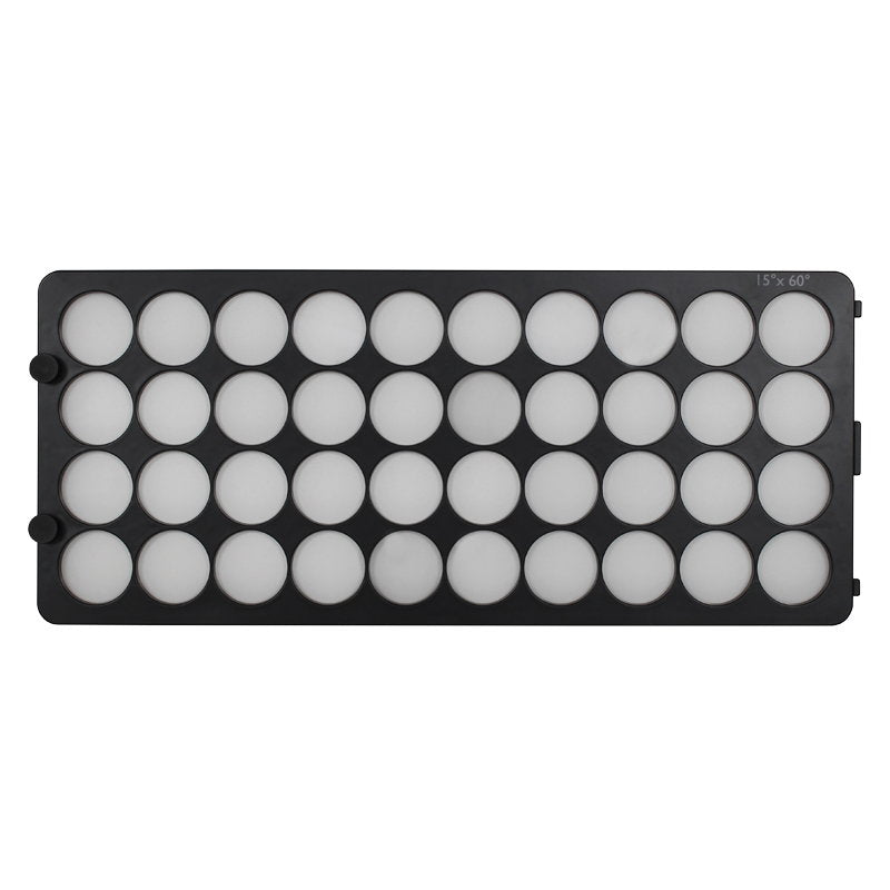 LEDJ Spectra QX40 Pixel Exterior Fixture 15 x 60 Degree Lens - Back Panel and Connections