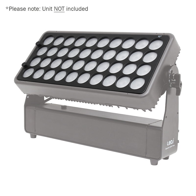 LEDJ Spectra QX40 Pixel Exterior Fixture 90 Degree Lens - Back Panel and Connections