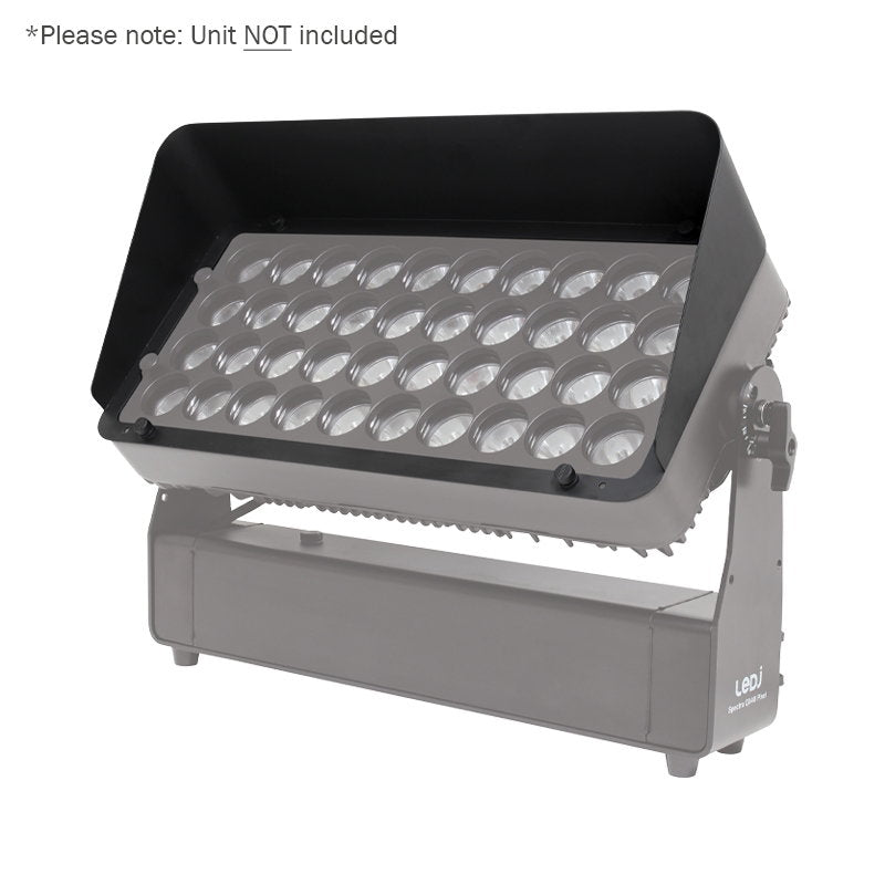 LEDJ Spectra QX40 Pixel Exterior Fixture Snoot - Back Panel and Connections
