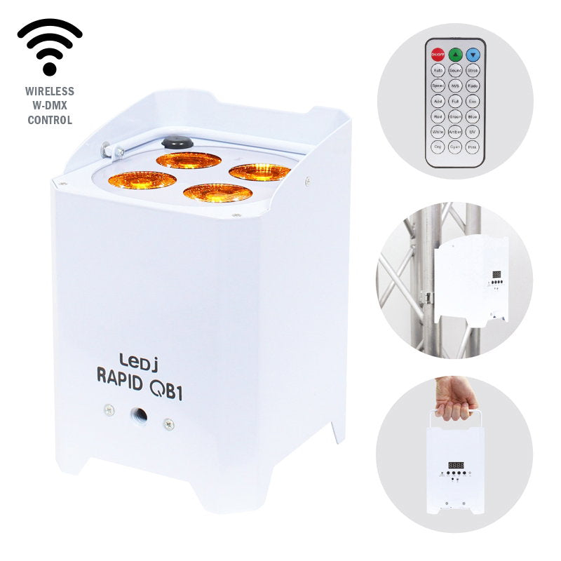 LEDJ Rapid QB1 RGBA (White Housing) - Alternate View 5