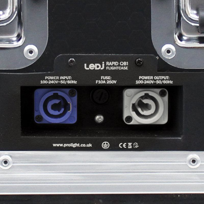 LEDJ 8 Way Rapid QB1 Charge Flight Case - Alternate View 7