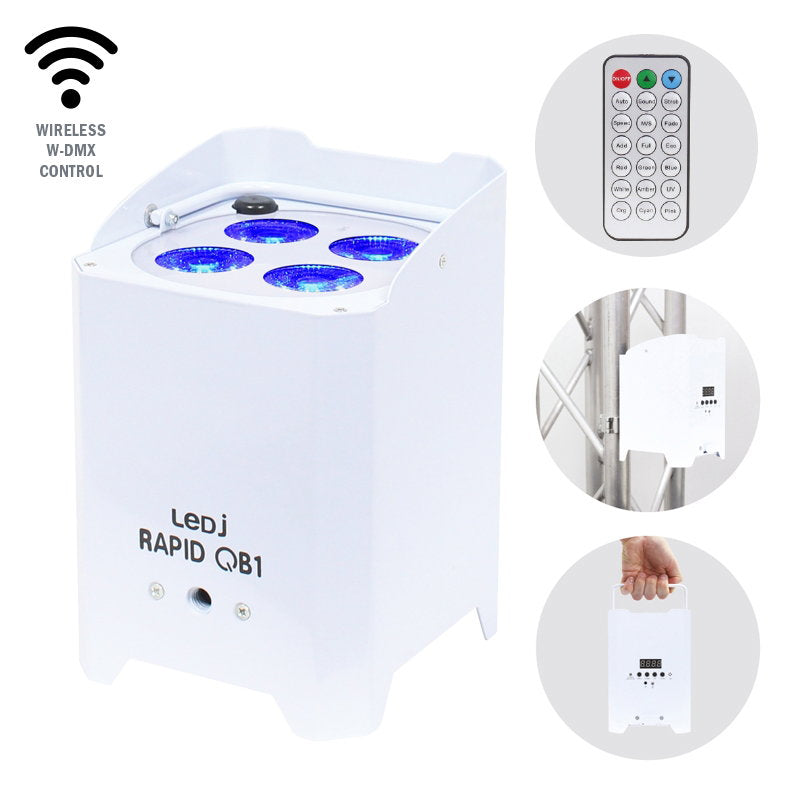 LEDJ Rapid QB1 RGBW (White Housing) - Alternate View 7