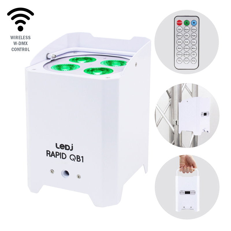 LEDJ Rapid QB1 RGBA IP (White Housing) - Alternate View 8