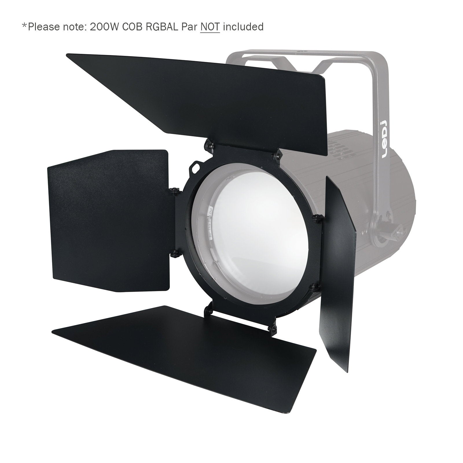 LEDJ 200W COB Par Barn Door - Alternate View 1