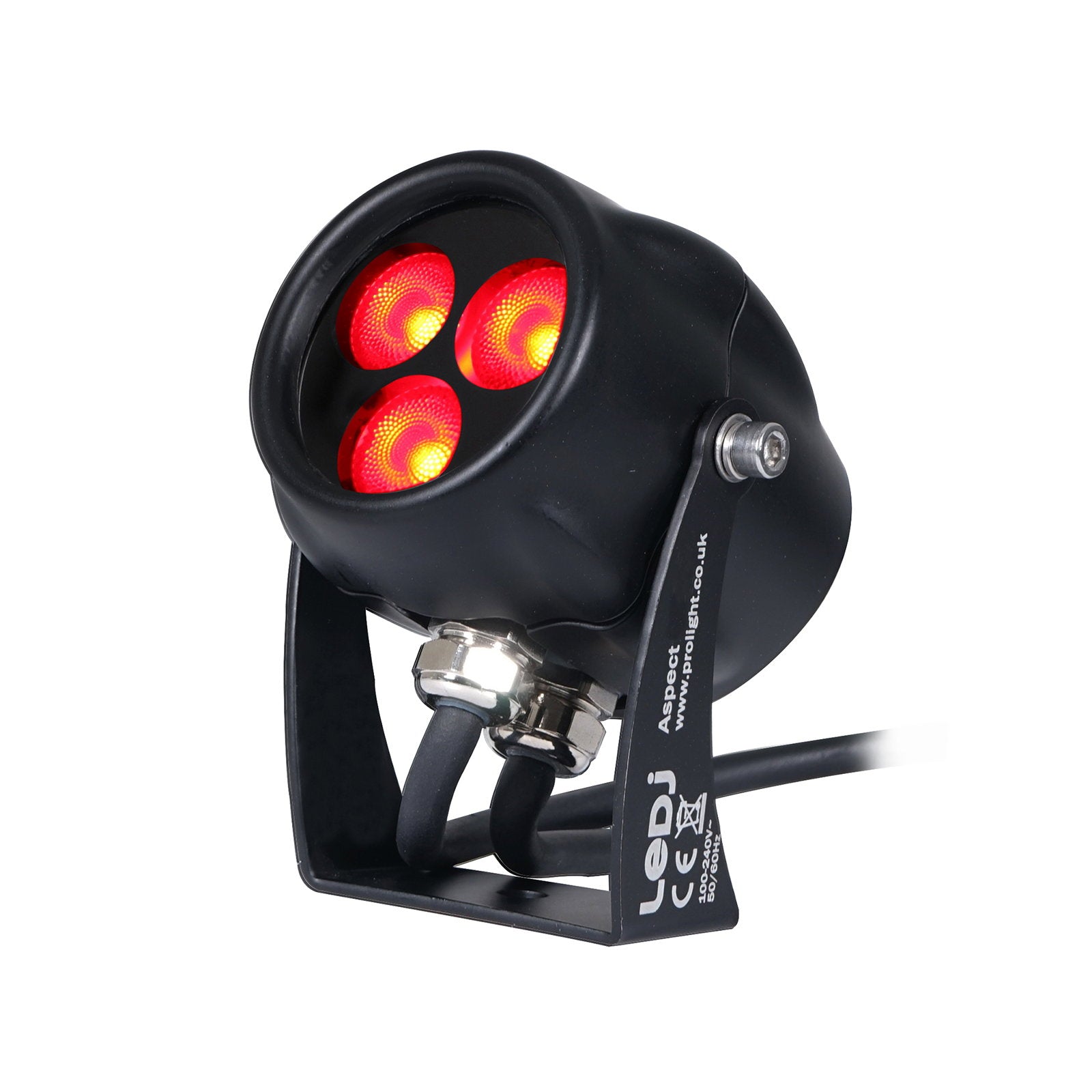 LEDJ Aspect Exterior 9W Red Feature Light - Back Panel and Connections