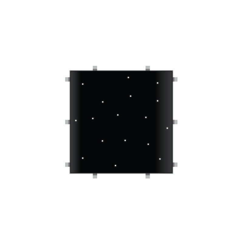 LEDJ Black Starlit 2ft x 2ft Dance Floor Panel (4 sided) - Alternate View 1