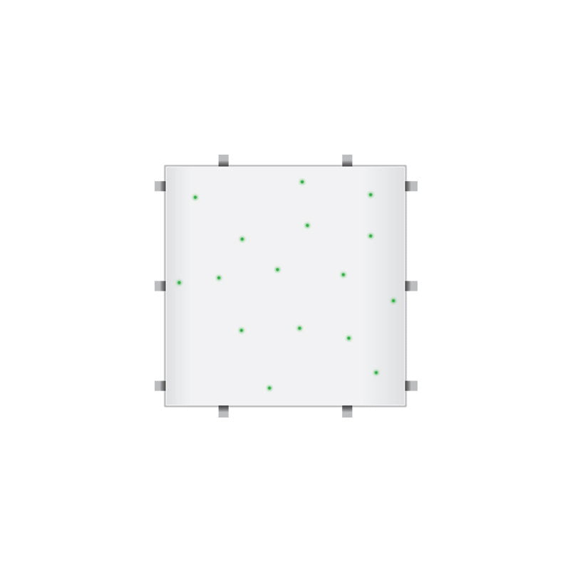 LEDJ White RGB Starlit 2ft x 2ft Dance Floor Panel (4 sided) - Alternate View 4