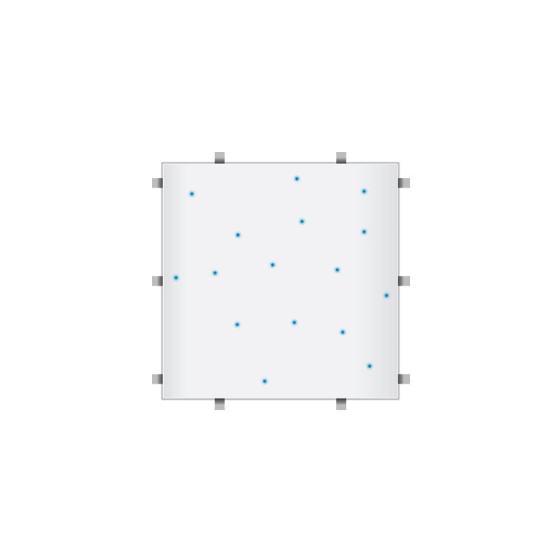 LEDJ White RGB Starlit 2ft x 2ft Dance Floor Panel (4 sided) - Alternate View 1