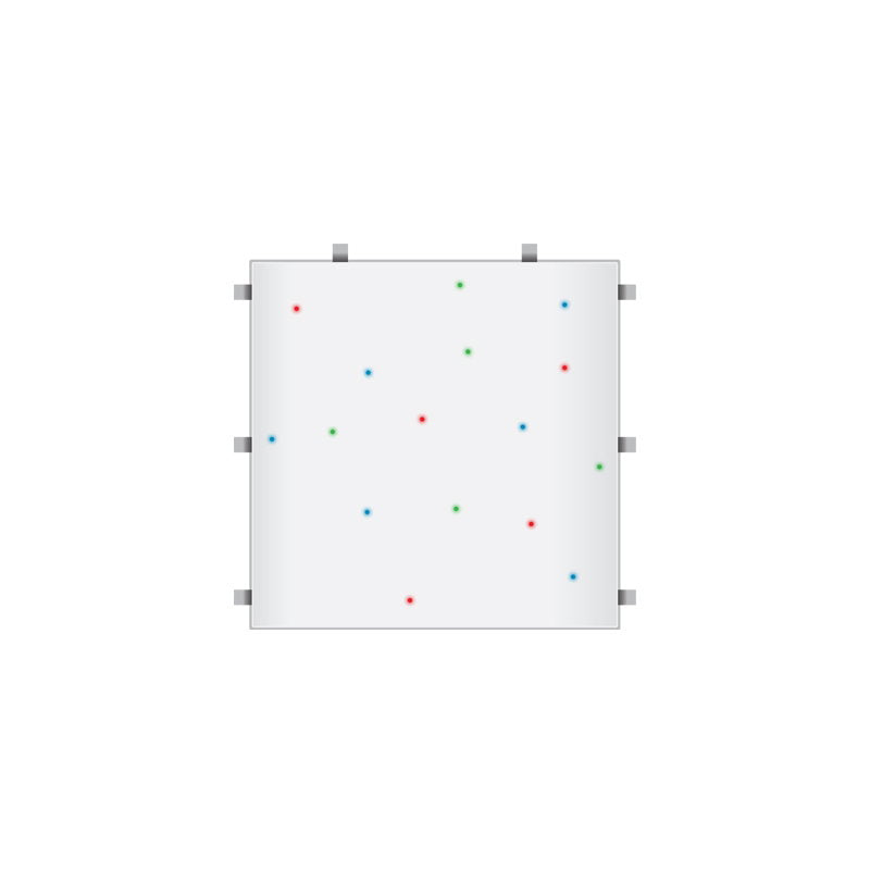 LEDJ White RGB Starlit 2ft x 2ft Dance Floor Panel (3 sided) - Alternate View 8
