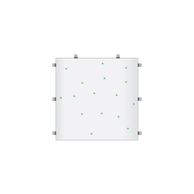LEDJ White RGB Starlit 2ft x 2ft Dance Floor Panel (3 sided) - Alternate View 10