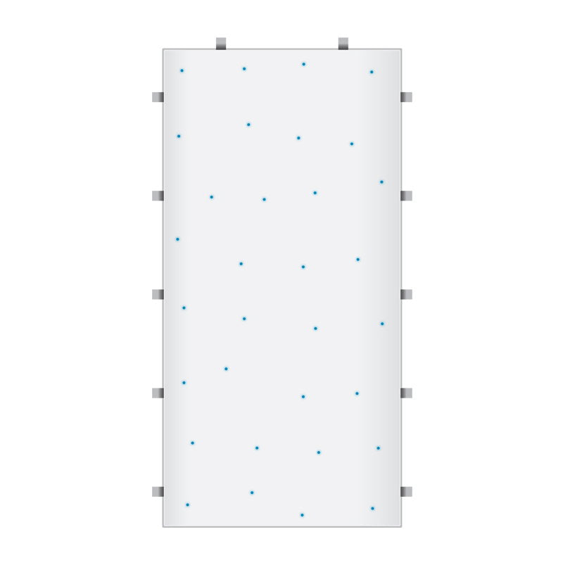 LEDJ White RGB Starlit 2ft x 4ft Dance Floor Panel - Alternate View 11