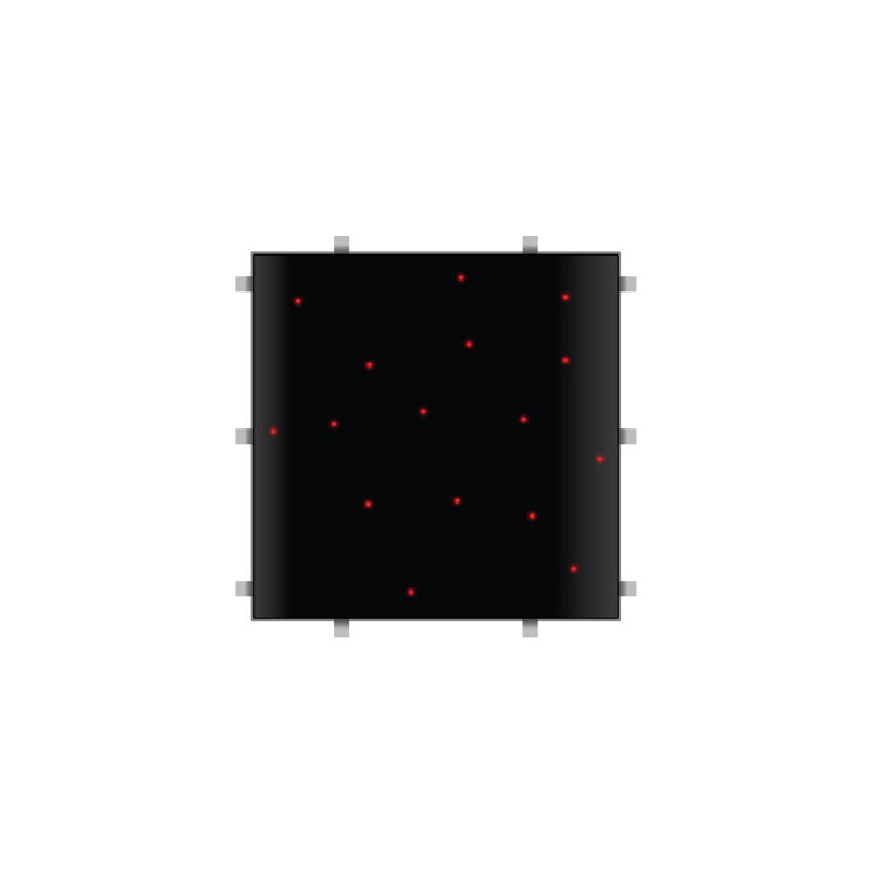 LEDJ Black RGB Starlit 2ft x 2ft Dance Floor Panel (4 sided) - Alternate View 6