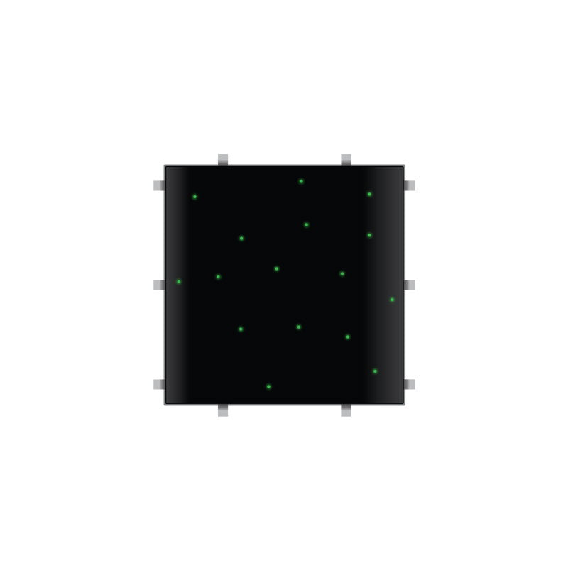 LEDJ Black RGB Starlit 2ft x 2ft Dance Floor Panel (4 sided) - Alternate View 5