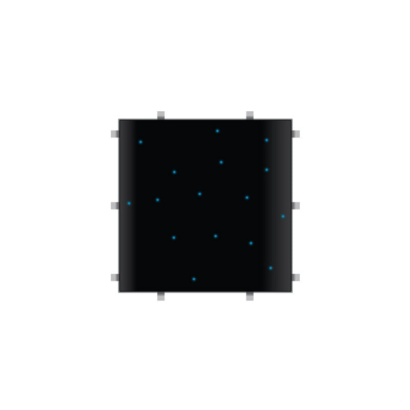 LEDJ Black RGB Starlit 2ft x 2ft Dance Floor Panel (4 sided) - Alternate View 4