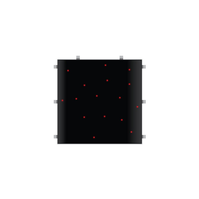 LEDJ Black RGB Starlit 2ft x 2ft Dance Floor Panel (3 sided) - Alternate View 11