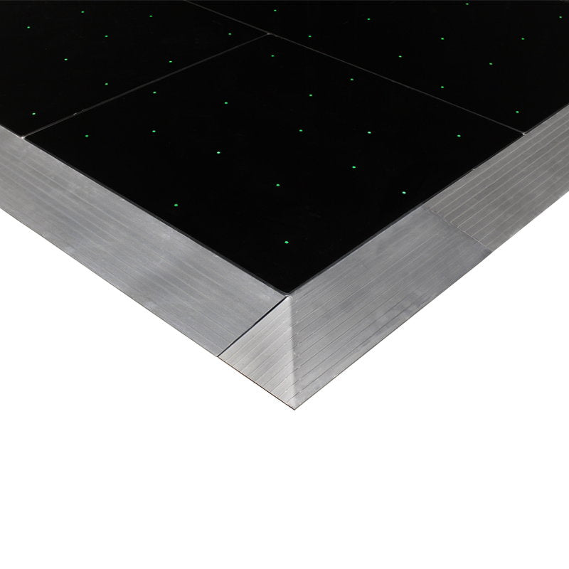 LEDJ Black RGB Starlit 2ft x 4ft Dance Floor Panel - Main View