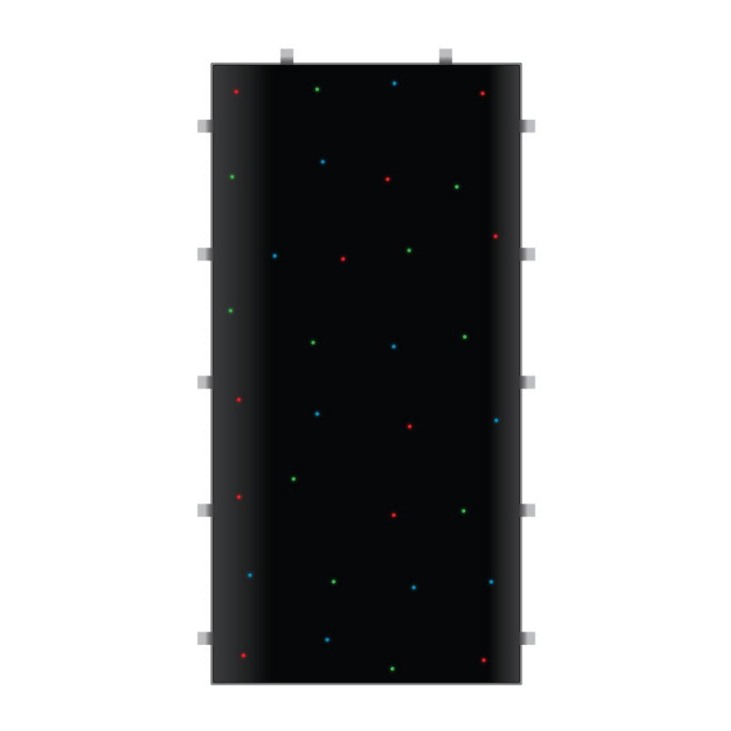 LEDJ Black RGB Starlit 2ft x 4ft Dance Floor Panel - Alternate View 3