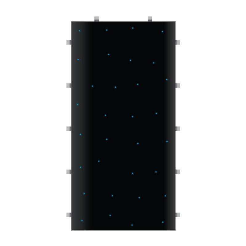 LEDJ Black RGB Starlit 2ft x 4ft Dance Floor Panel - Alternate View 1