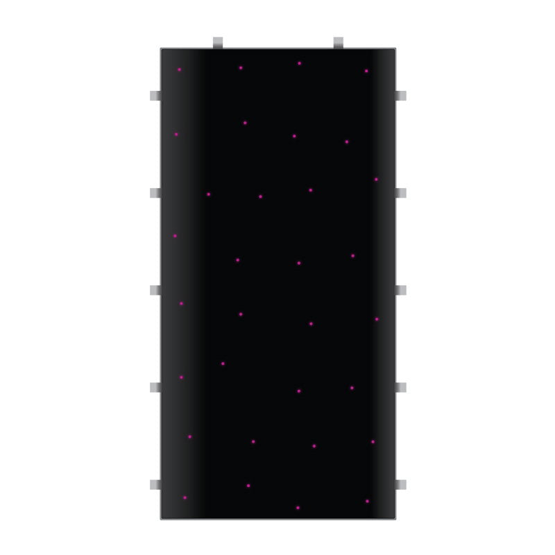 LEDJ Black RGB Starlit 2ft x 4ft Dance Floor Panel - Alternate View 5