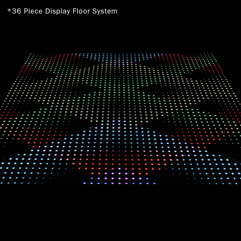 LEDJ Display Floor - Back Panel and Connections
