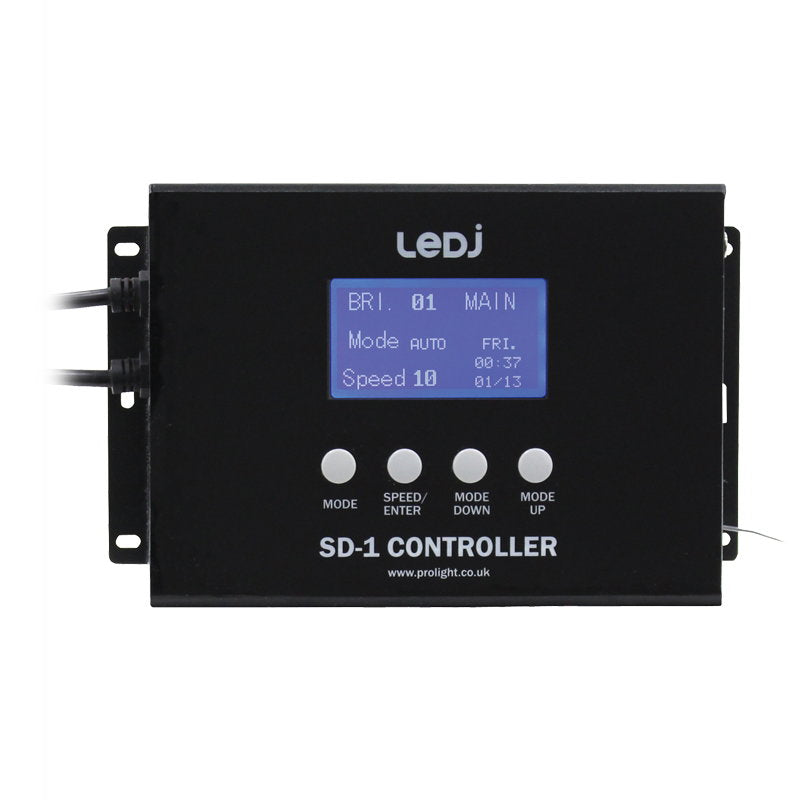 LEDJ SD 1 Controller - Back Panel and Connections