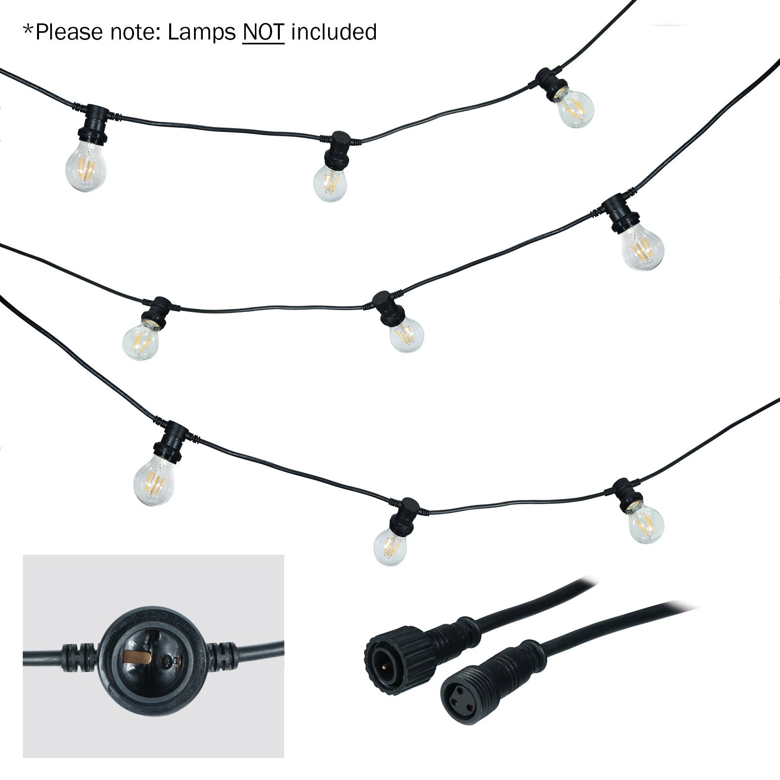 LEDJ 50m ES Festoon 1m Spacing - Alternate View 1