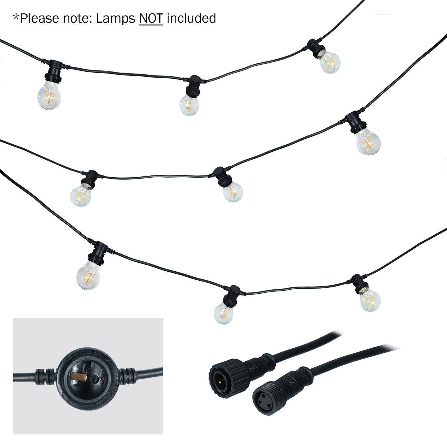LEDJ 50m ES Festoon 1m Spacing - Alternate View 1