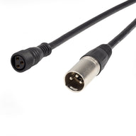 LEDJ 1m DMX XLR 3-Pin Male – Hydralock DMX Female Cable - Main View