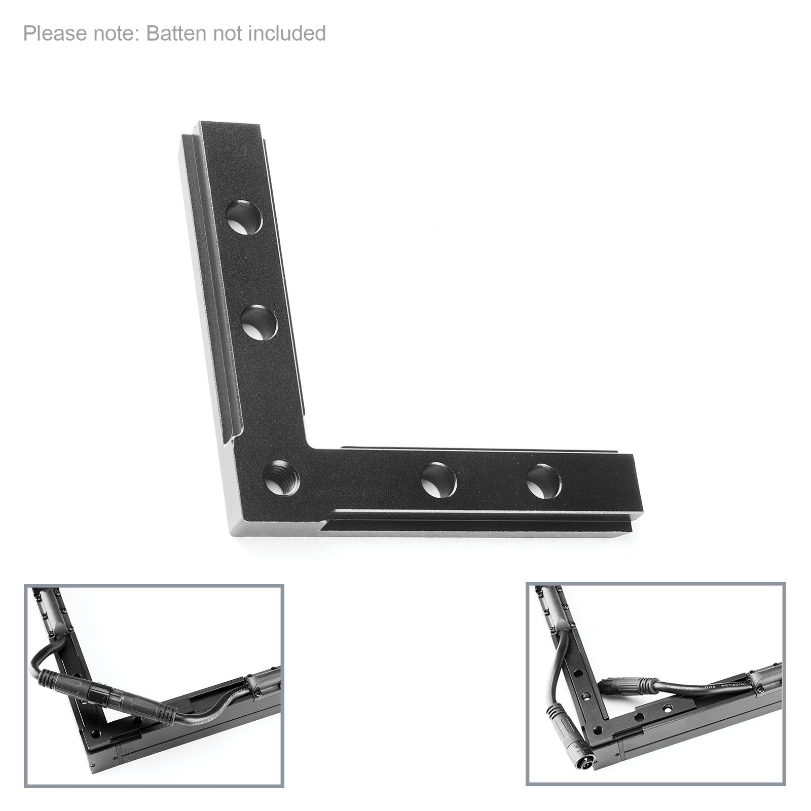 Venutec Blackwave Corner 90 Degree L-Frame Coupler - Main View