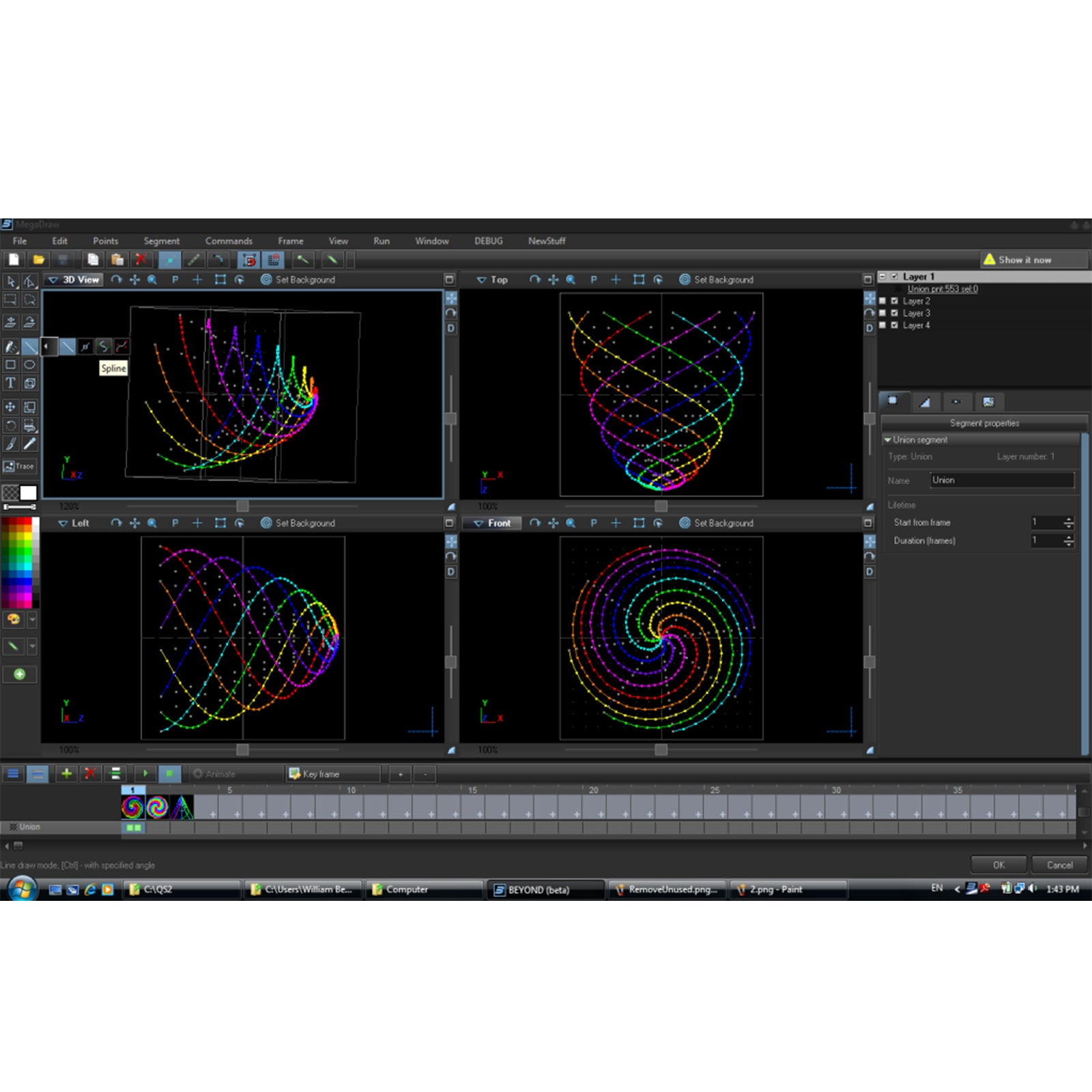 Laserworld BEYOND Advanced software - Main View