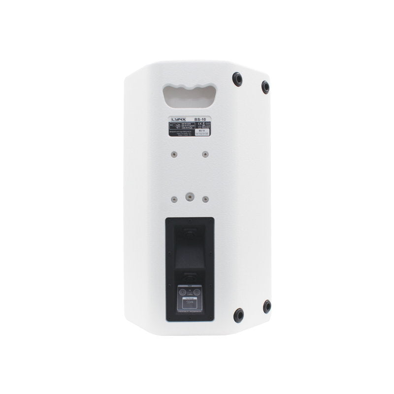 Lynx Pro-Audio BS-10 10" 600W Loudspeaker White - Back Panel and Connections