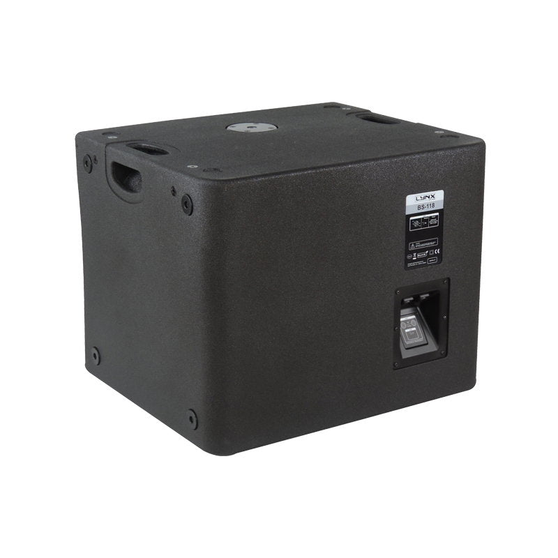 Lynx Pro-Audio BS-118 18" 1200W Subwoofer Black - Main View
