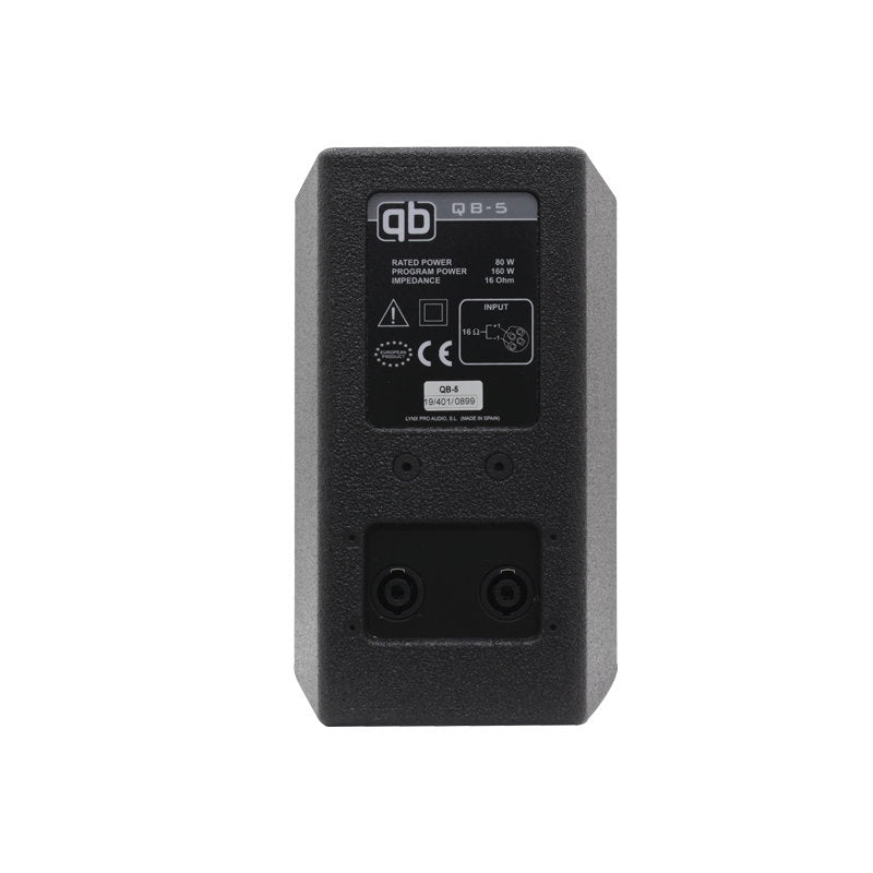 Lynx Pro-Audio QB-5 5" 160W Loudspeaker Black (Pair) - Back Panel and Connections